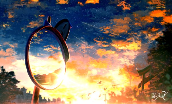 Солнце отражается в зеркале