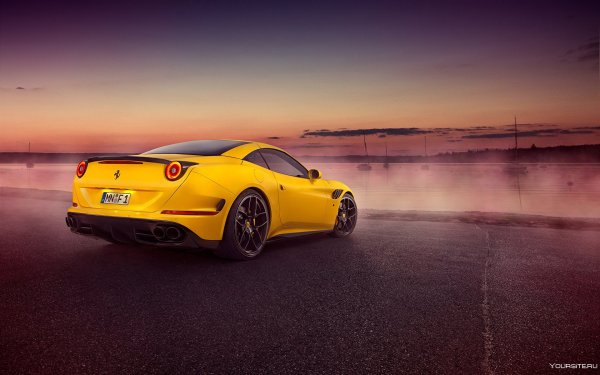 Феррари Калифорния желтая