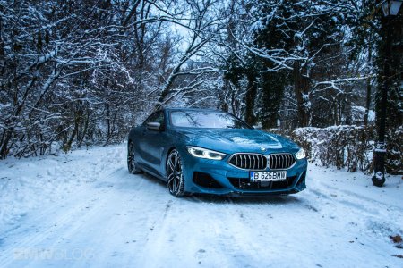 BMW m5 Snow
