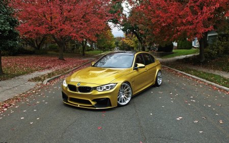 BMW m3 Золотая