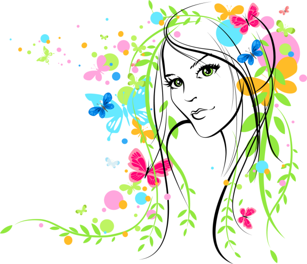 Векторные изображения девушек