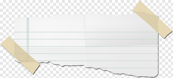 Кусок бумаги на прозрачном фоне