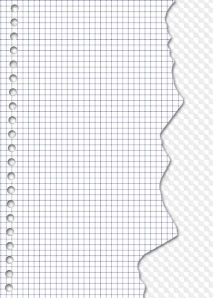 Рваный тетрадный лист