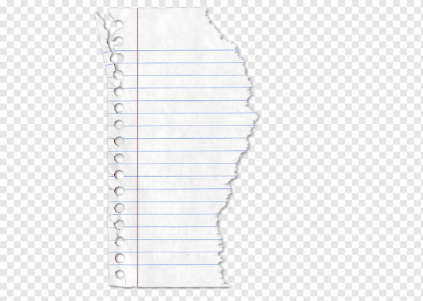 Оборванный тетрадный лист