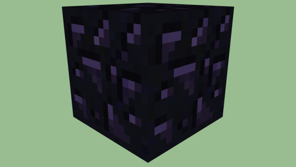 Блок обсидиана в МАЙНКРАФТЕ 2д