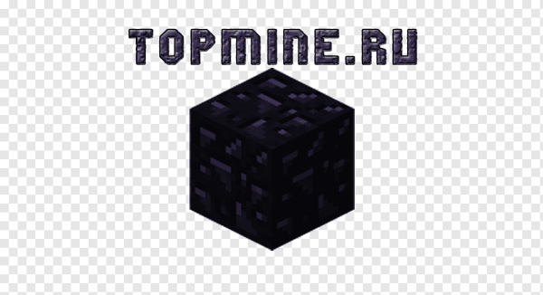 Блок обсидиана из МАЙНКРАФТА
