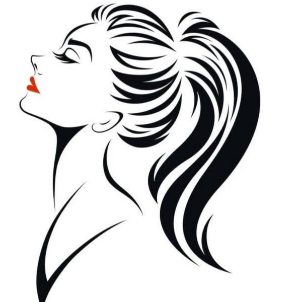 Женский профиль контур