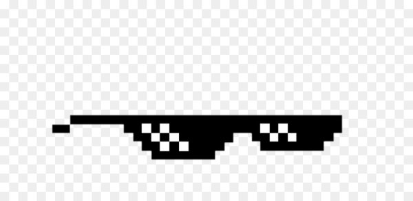 Пиксельные темные очки