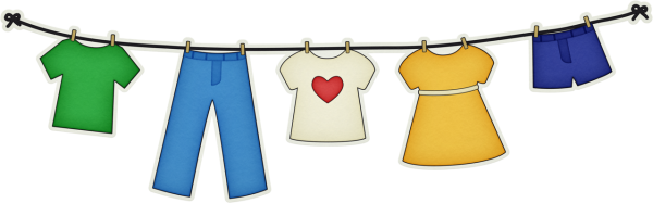Одежда на веревке для детей