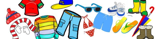 Летняя одежда на прозрачном фоне