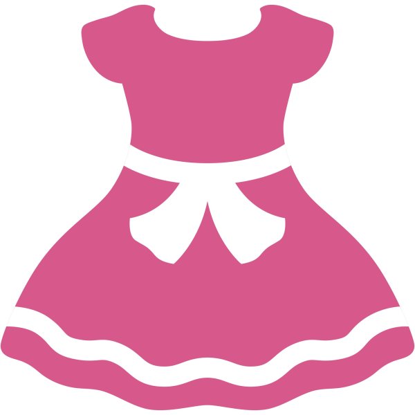 Трафарет платья