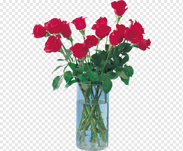 Розы в вазе