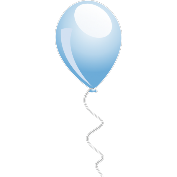 Голубые шарики на прозрачном фоне