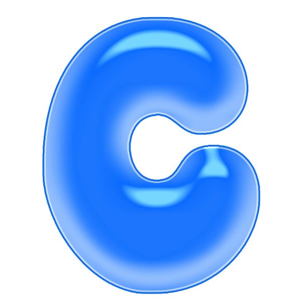 Синие буквы алфавита