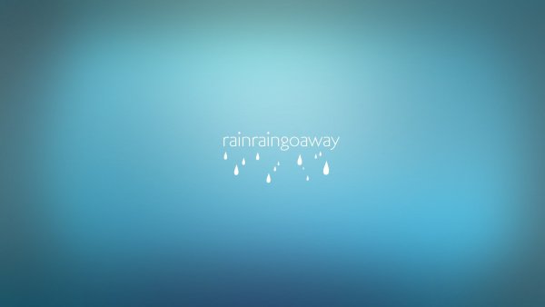 Голубые обои Минимализм