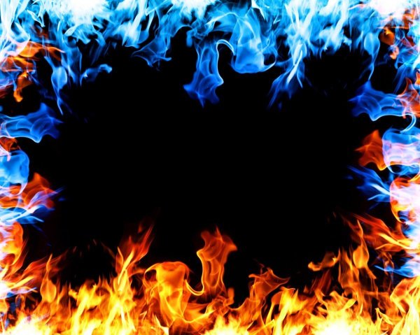 Огненная фоторамка