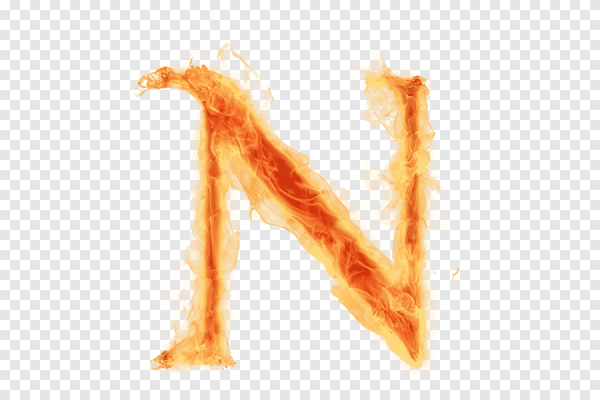 Огненная буква n