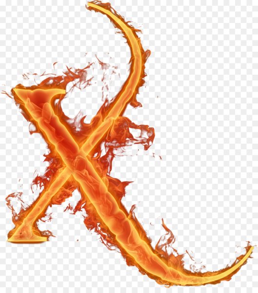 Огненные буквы на прозрачном фоне