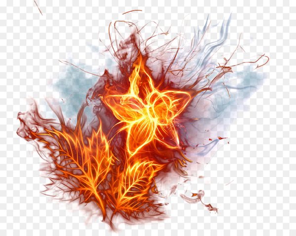 Огонь без фона