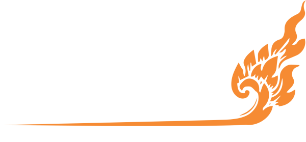 Огненный узор на белом фоне