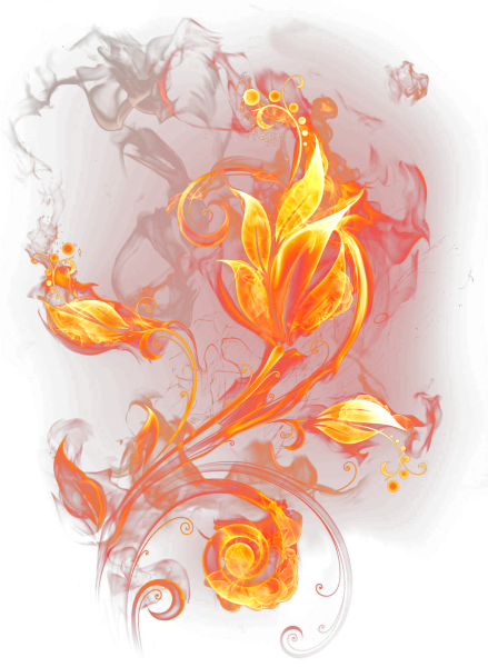 Красивый узор оранжевый