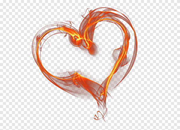 Огненное сердце для фотошопа