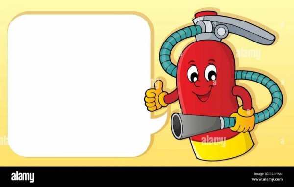 Огнетушитель с глазками для детей