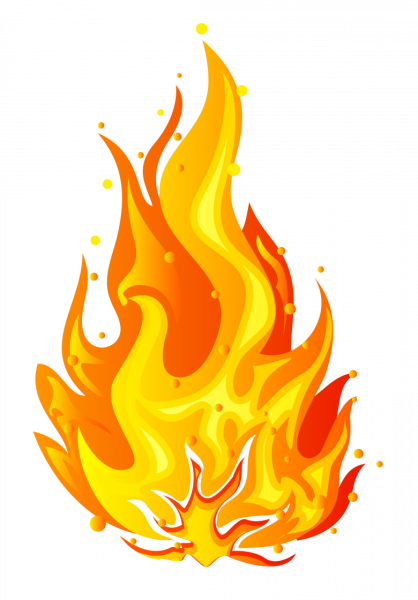Огонь мультяшный