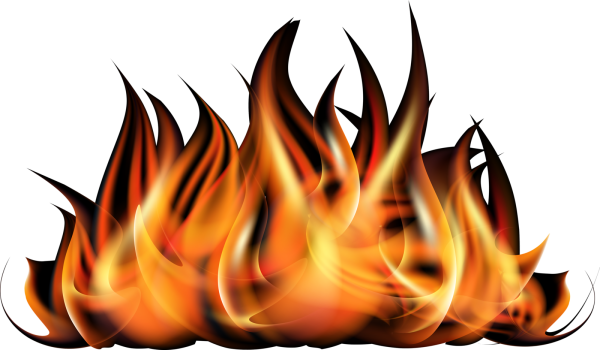 Огонь рисунок на прозрачном фоне