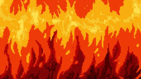 Огонь из пикселей