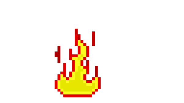 Пиксельный огонек