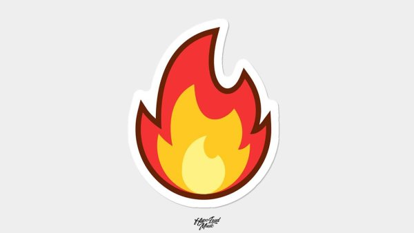 Пламя стикер