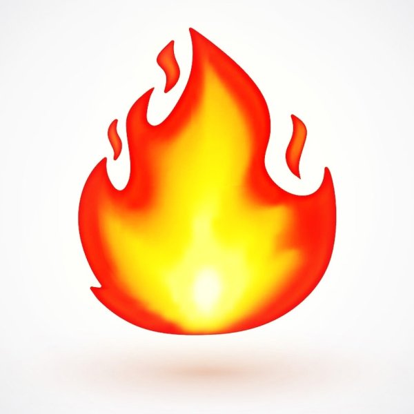 Смайлик огонь