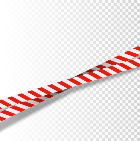 Красно белая лента