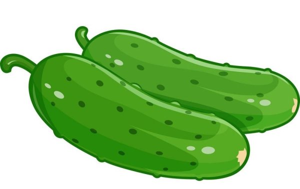 Отрисовка огурец