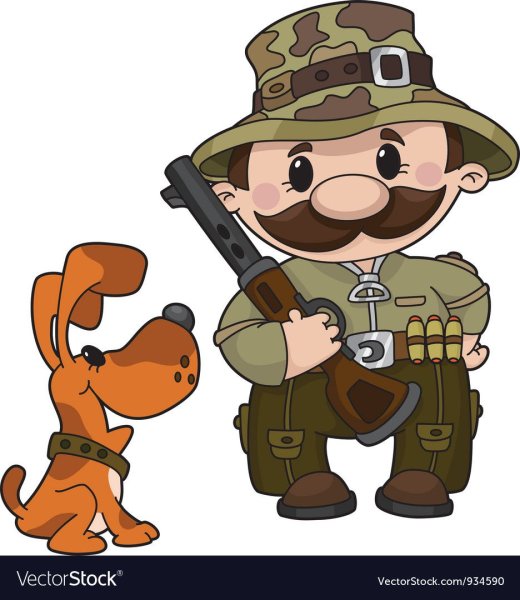 Охотник мультяшка