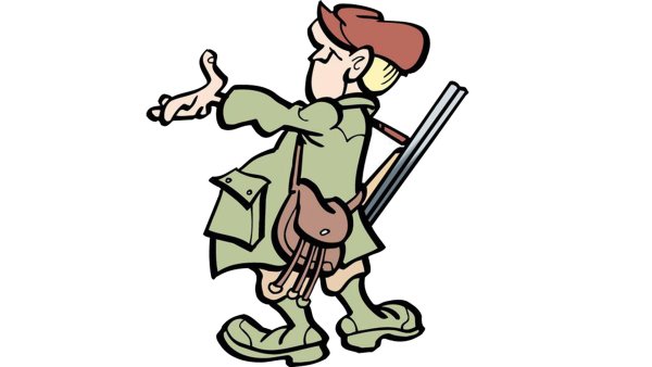 Охотник мультяшный