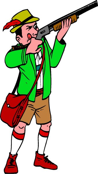 Охотник рисунок