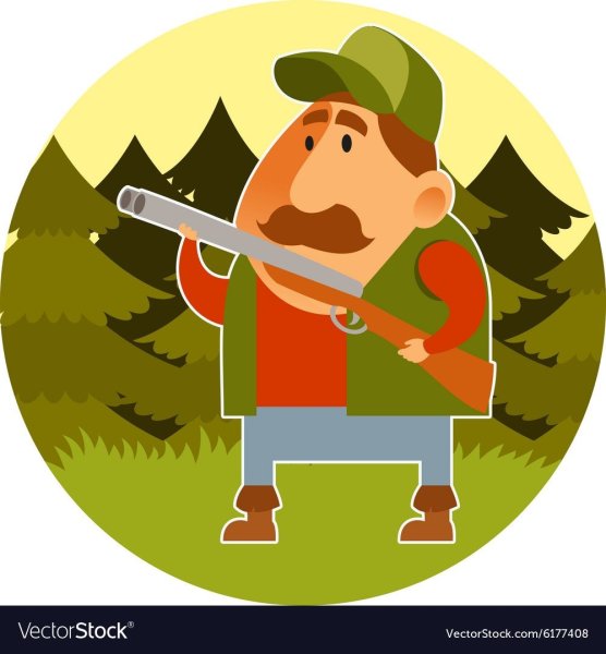 Охотник мультяшный