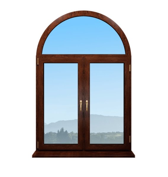 Окно на белом фоне