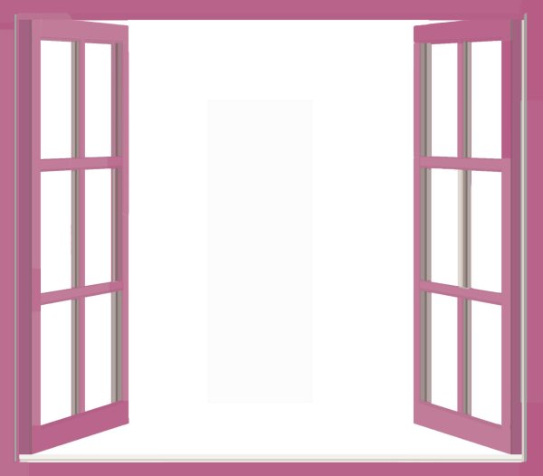 Открытое окно вектор
