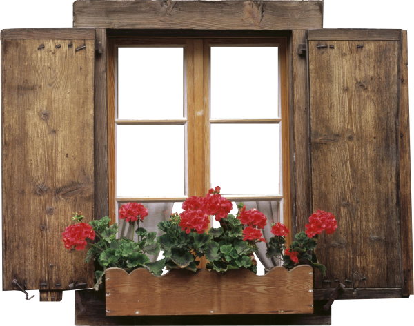 Деревянное окно для фотошопа