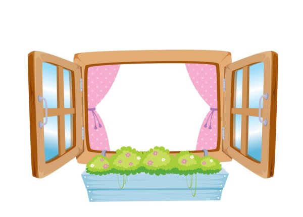 Мультяшные окошки для домика