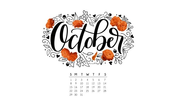 October надпись