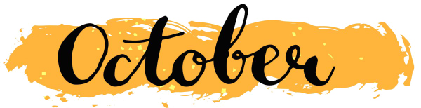 Красивая надпись October