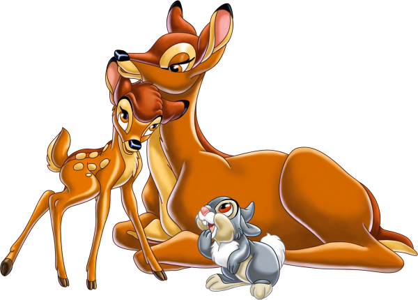 Герои мультиков Дисней Бемби