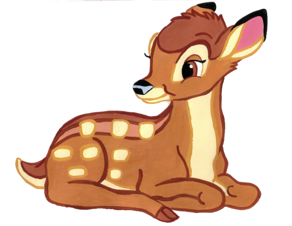 Олененок мультяшка