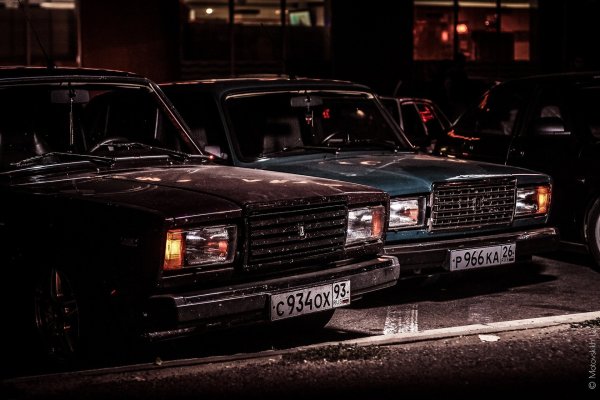Lada 2107 ночью