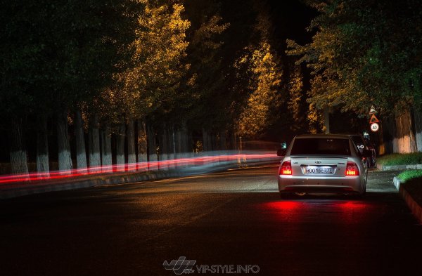 Приора БПАН ночью