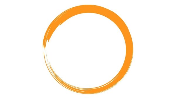 Оранжевый фон с кругами